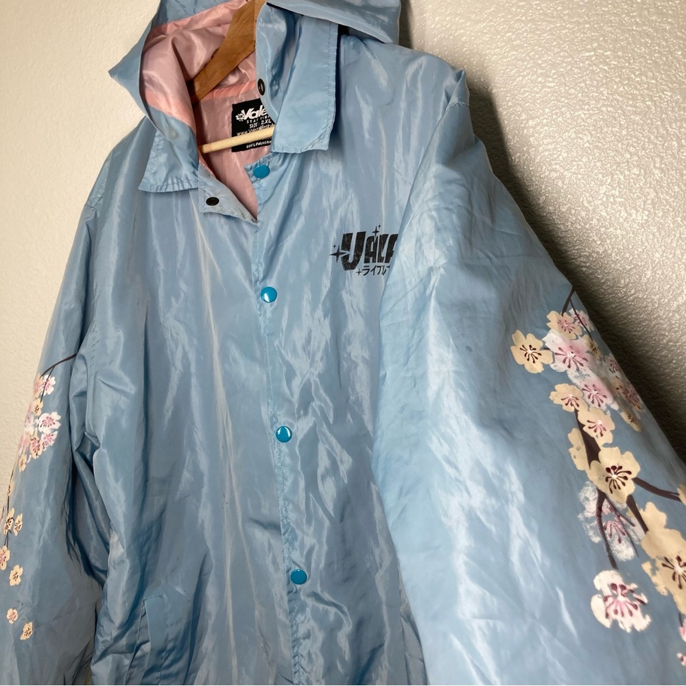 Valeza Streetwear Anime Jacket XXL Blue Pink Windbreaker Hooded Japanese - Picture 7 of 16